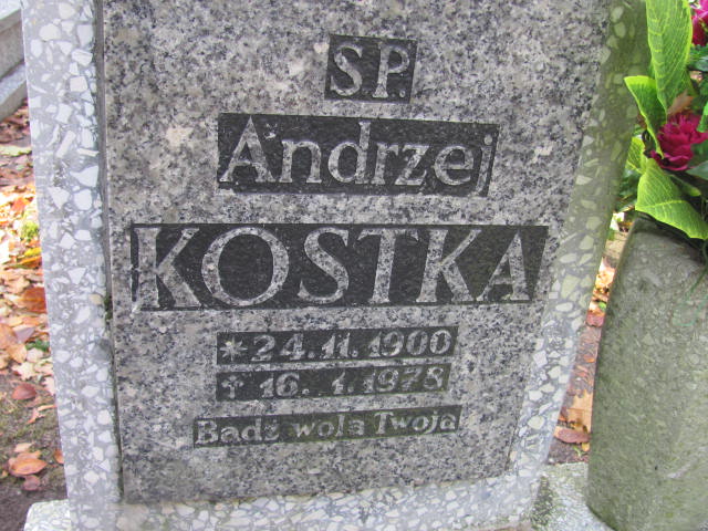 Andrzej Kostka 1900 Opole-Półwieś - Grobonet - Wyszukiwarka osób pochowanych