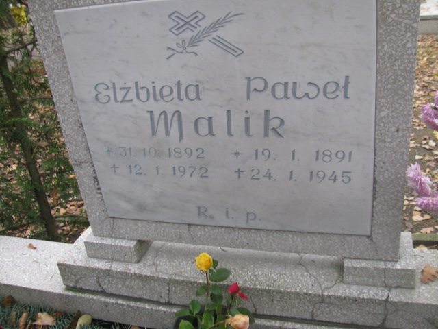 Paweł Malik 1891 Opole-Półwieś - Grobonet - Wyszukiwarka osób pochowanych