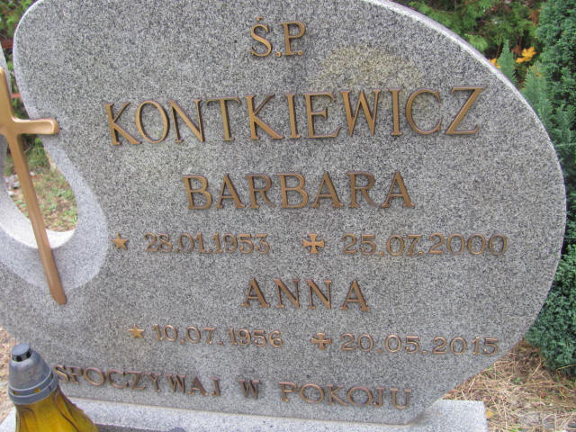 Anna Kontkiewicz 1956 Opole-Półwieś - Grobonet - Wyszukiwarka osób pochowanych