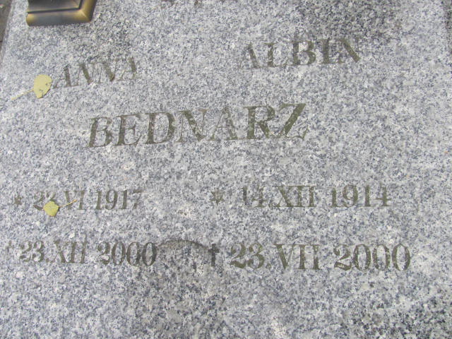 Albin Bednarz 1914 Opole-Półwieś - Grobonet - Wyszukiwarka osób pochowanych