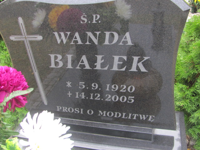 Wanda Białek 1920 Opole-Półwieś - Grobonet - Wyszukiwarka osób pochowanych