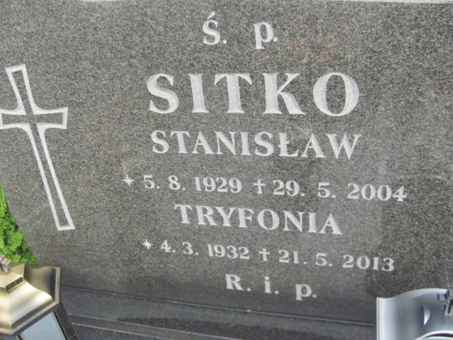 Tryfonia Janina Sitko 1932 Opole-Półwieś - Grobonet - Wyszukiwarka osób pochowanych
