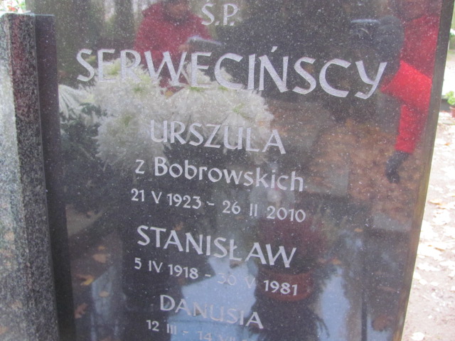 Urszula Serwecińska 1923 Opole-Półwieś - Grobonet - Wyszukiwarka osób pochowanych
