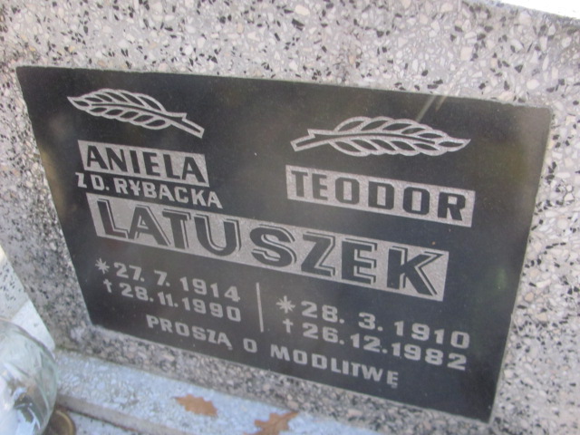 Teodor Latuszek 1910 Opole-Półwieś - Grobonet - Wyszukiwarka osób pochowanych