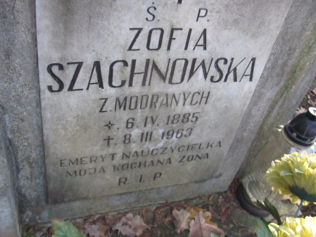 Zofia Szachnowska 1885 Opole-Półwieś - Grobonet - Wyszukiwarka osób pochowanych