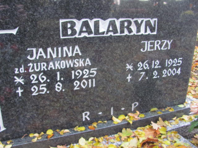 Jerzy Balaryn 1927 Opole-Półwieś - Grobonet - Wyszukiwarka osób pochowanych