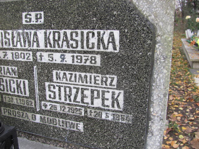 Marian Krasicki 1901 Opole-Półwieś - Grobonet - Wyszukiwarka osób pochowanych