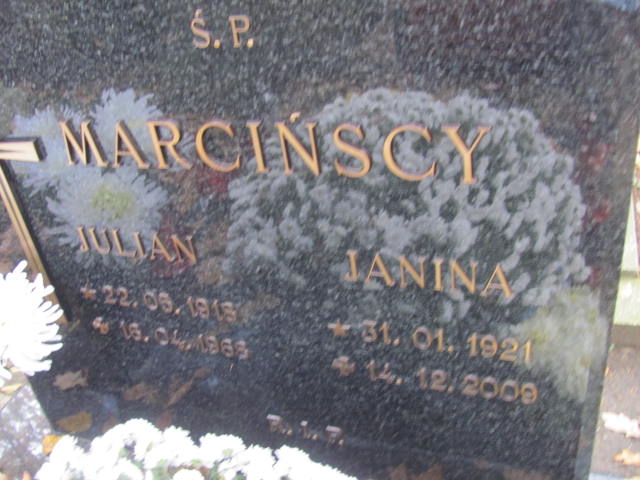 Janina Marcińska 1921 Opole-Półwieś - Grobonet - Wyszukiwarka osób pochowanych