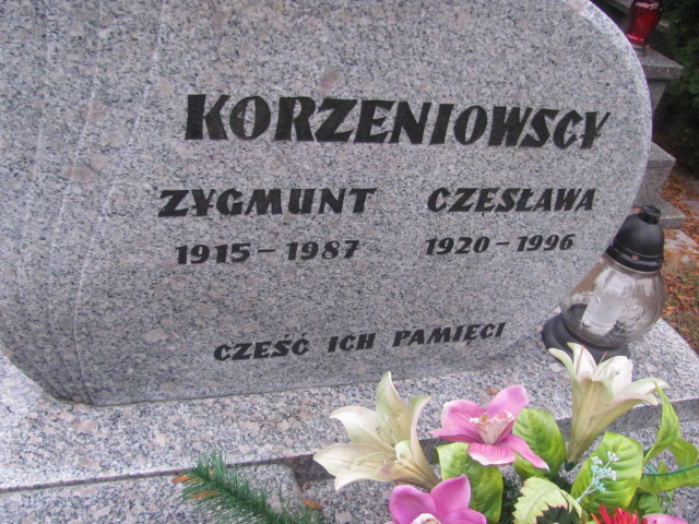 Czesława Korzeniowska 1920 Opole-Półwieś - Grobonet - Wyszukiwarka osób pochowanych
