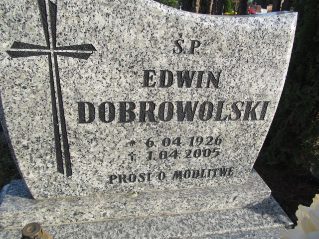 Edwin Dobrowolski 1926 Opole-Półwieś - Grobonet - Wyszukiwarka osób pochowanych