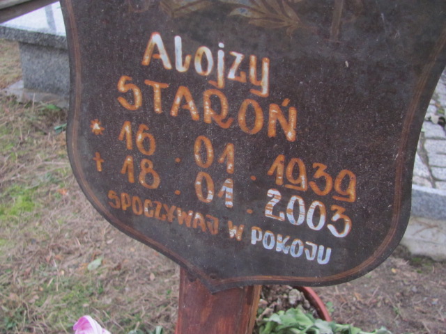 Alojzy Staroń 1939 Opole-Półwieś - Grobonet - Wyszukiwarka osób pochowanych