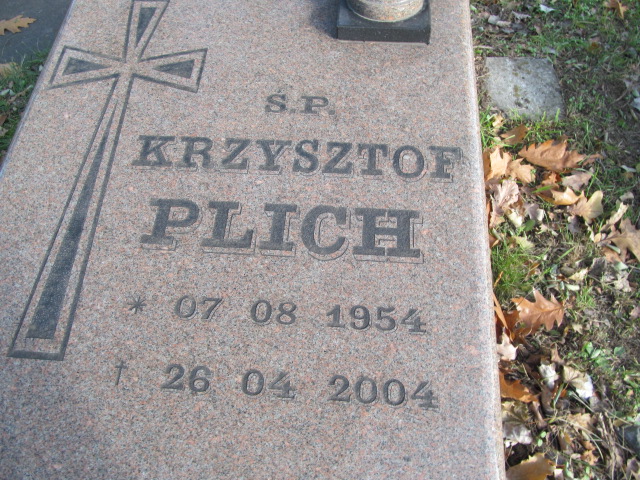 Krzysztof Plich 1954 Opole-Półwieś - Grobonet - Wyszukiwarka osób pochowanych