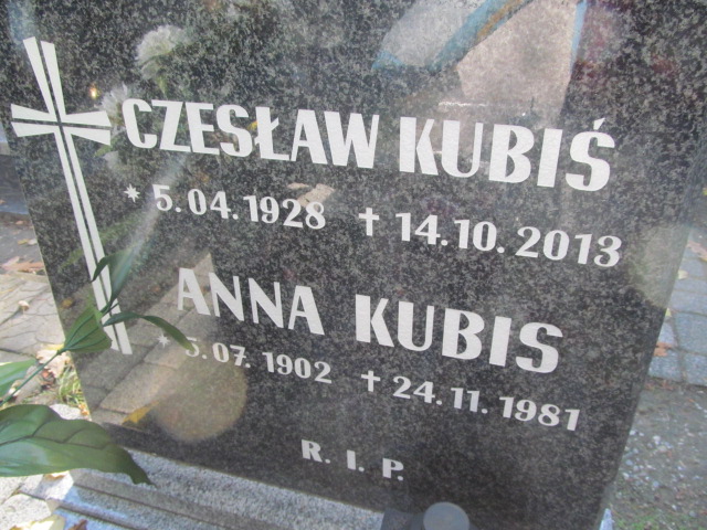 Anna Kubis Opole-Półwieś - Grobonet - Wyszukiwarka osób pochowanych