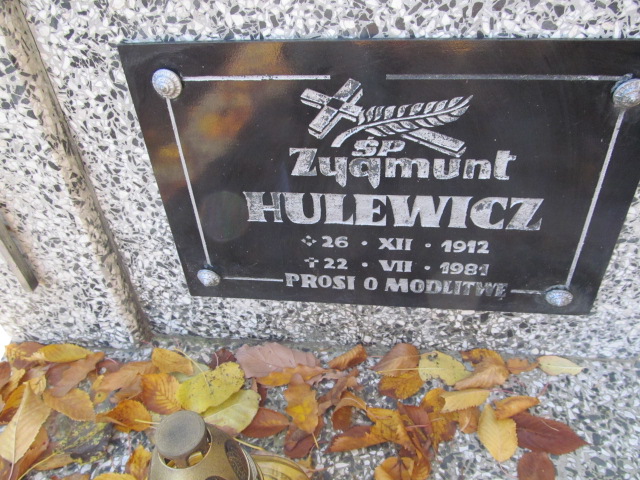 Zygmunt Hulewicz 1912 Opole-Półwieś - Grobonet - Wyszukiwarka osób pochowanych