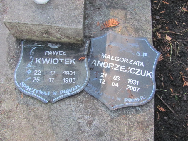 Małgorzata Andrzejczuk 1931 Opole-Półwieś - Grobonet - Wyszukiwarka osób pochowanych