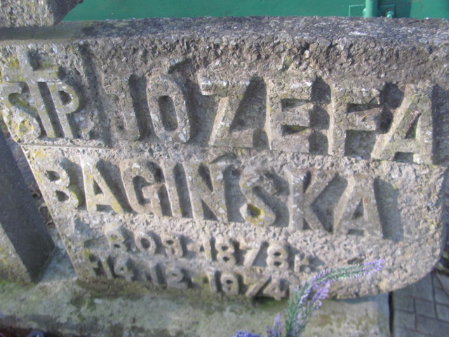 Józefa Bagińska 1878 Opole-Półwieś - Grobonet - Wyszukiwarka osób pochowanych
