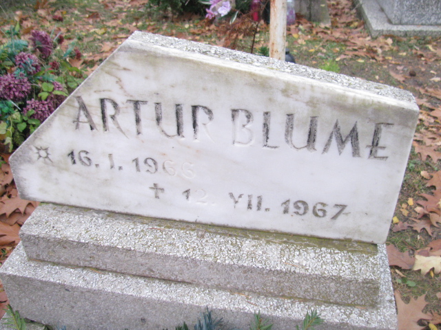 Artur Blume 1966 Opole-Półwieś - Grobonet - Wyszukiwarka osób pochowanych