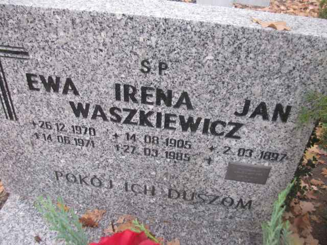 Ewa Waszkiewicz 1970 Opole-Półwieś - Grobonet - Wyszukiwarka osób pochowanych