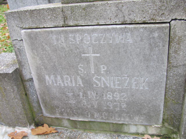 Maria Śnieżek 1892 Opole-Półwieś - Grobonet - Wyszukiwarka osób pochowanych