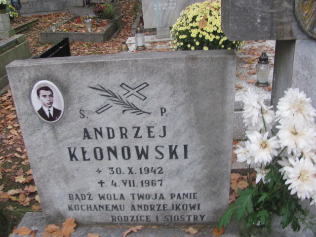 Andrzej Kłonowski 1942 Opole-Półwieś - Grobonet - Wyszukiwarka osób pochowanych