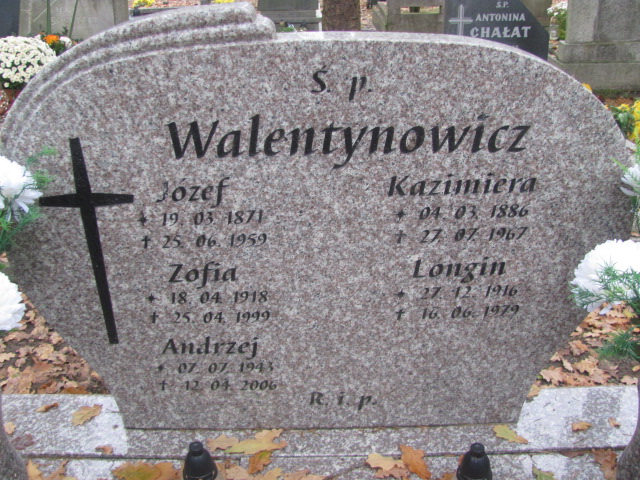 Longin Walentynowicz 1916 Opole-Półwieś - Grobonet - Wyszukiwarka osób pochowanych