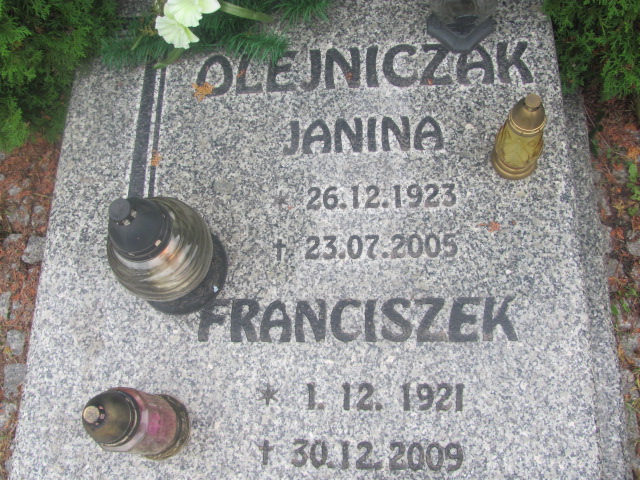 Janina Olejniczak 1923 Opole-Półwieś - Grobonet - Wyszukiwarka osób pochowanych