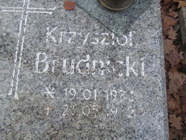 Krzysztof Brudnicki 1972 Opole-Półwieś - Grobonet - Wyszukiwarka osób pochowanych