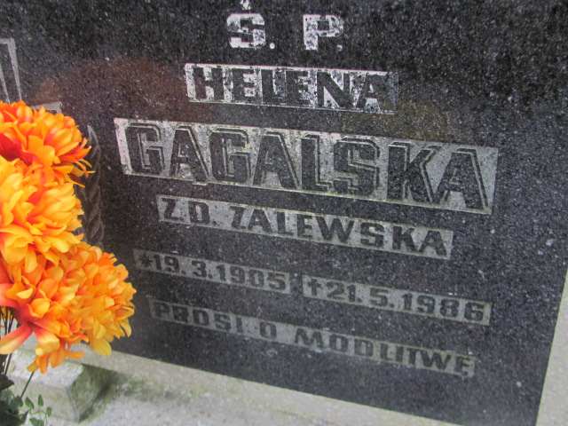 Helena Gagalska 1905 Opole-Półwieś - Grobonet - Wyszukiwarka osób pochowanych