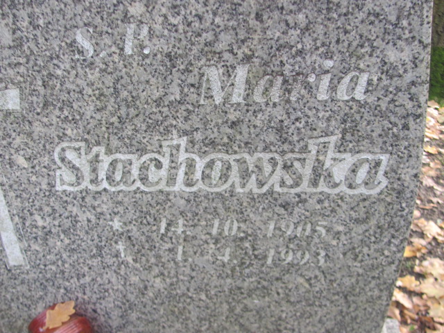 Maria Stachowska 1905 Opole-Półwieś - Grobonet - Wyszukiwarka osób pochowanych