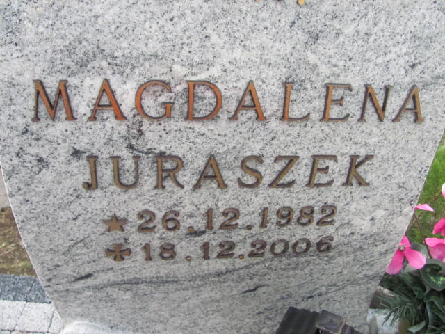 Magdalena Juraszek 1982 Opole-Półwieś - Grobonet - Wyszukiwarka osób pochowanych