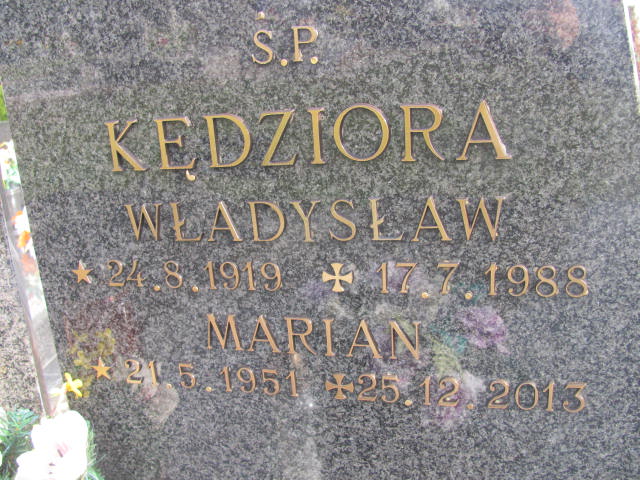 Marian Kędziora 1951 Opole-Półwieś - Grobonet - Wyszukiwarka osób pochowanych