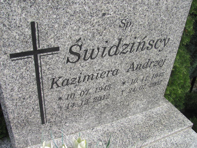 Kazimiera Świdzińska 1945 Opole-Półwieś - Grobonet - Wyszukiwarka osób pochowanych