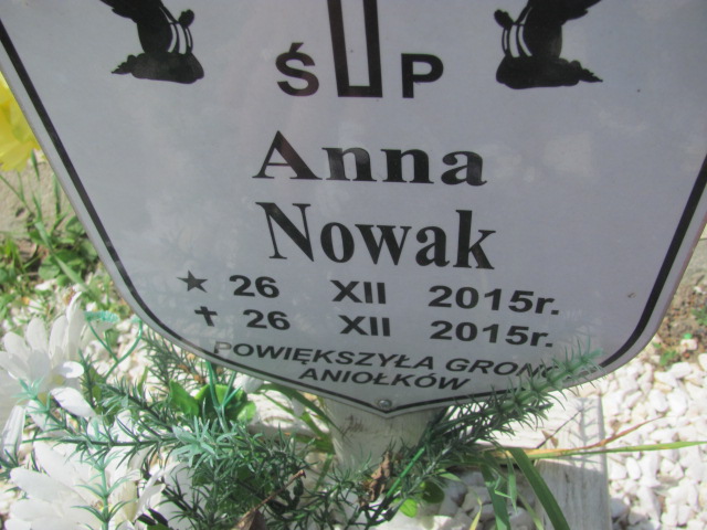 Anna Nowak 2015 Opole-Półwieś - Grobonet - Wyszukiwarka osób pochowanych