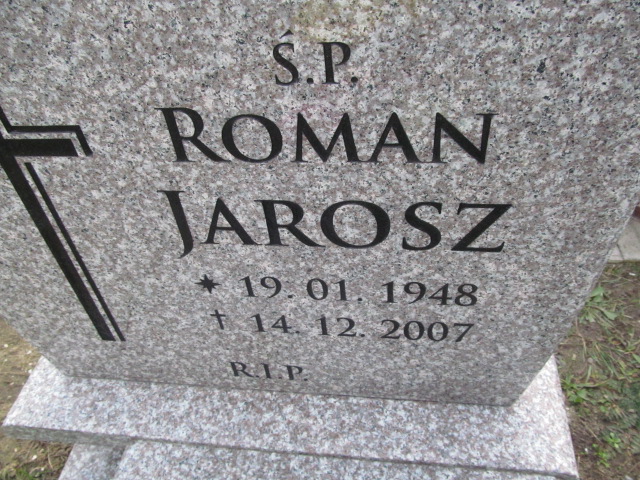 Roman Jarosz 1948 Opole-Półwieś - Grobonet - Wyszukiwarka osób pochowanych