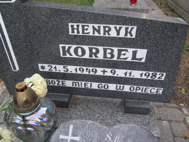 Henryk Korbel 1949 Opole-Półwieś - Grobonet - Wyszukiwarka osób pochowanych