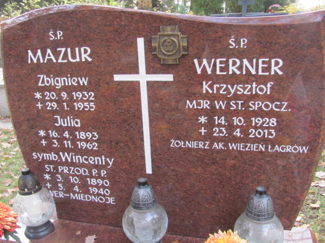 Julia Mazur 1893 Opole-Półwieś - Grobonet - Wyszukiwarka osób pochowanych