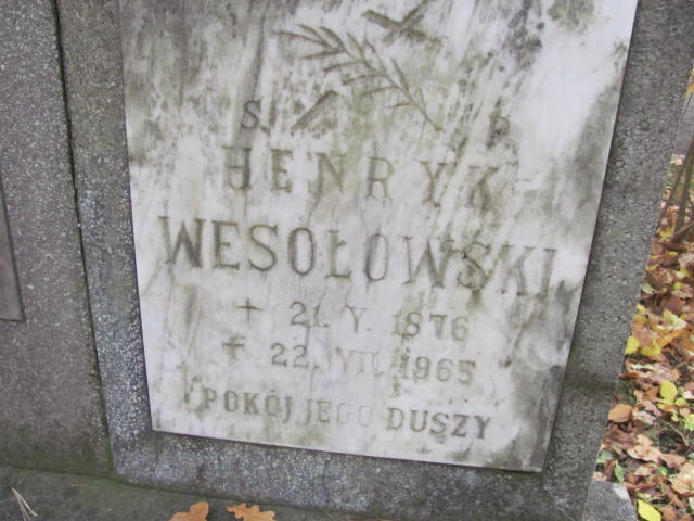 Henryk Wesołowski 1876 Opole-Półwieś - Grobonet - Wyszukiwarka osób pochowanych
