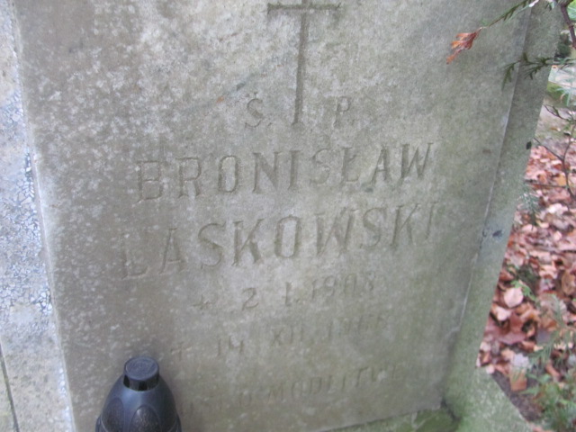 Bronisław Laskowski 1908 Opole-Półwieś - Grobonet - Wyszukiwarka osób pochowanych