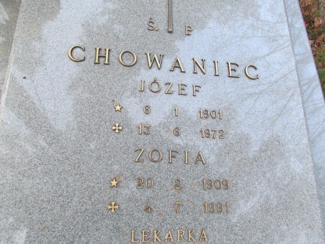 Zofia Chowaniec 1935 Opole-Półwieś - Grobonet - Wyszukiwarka osób pochowanych