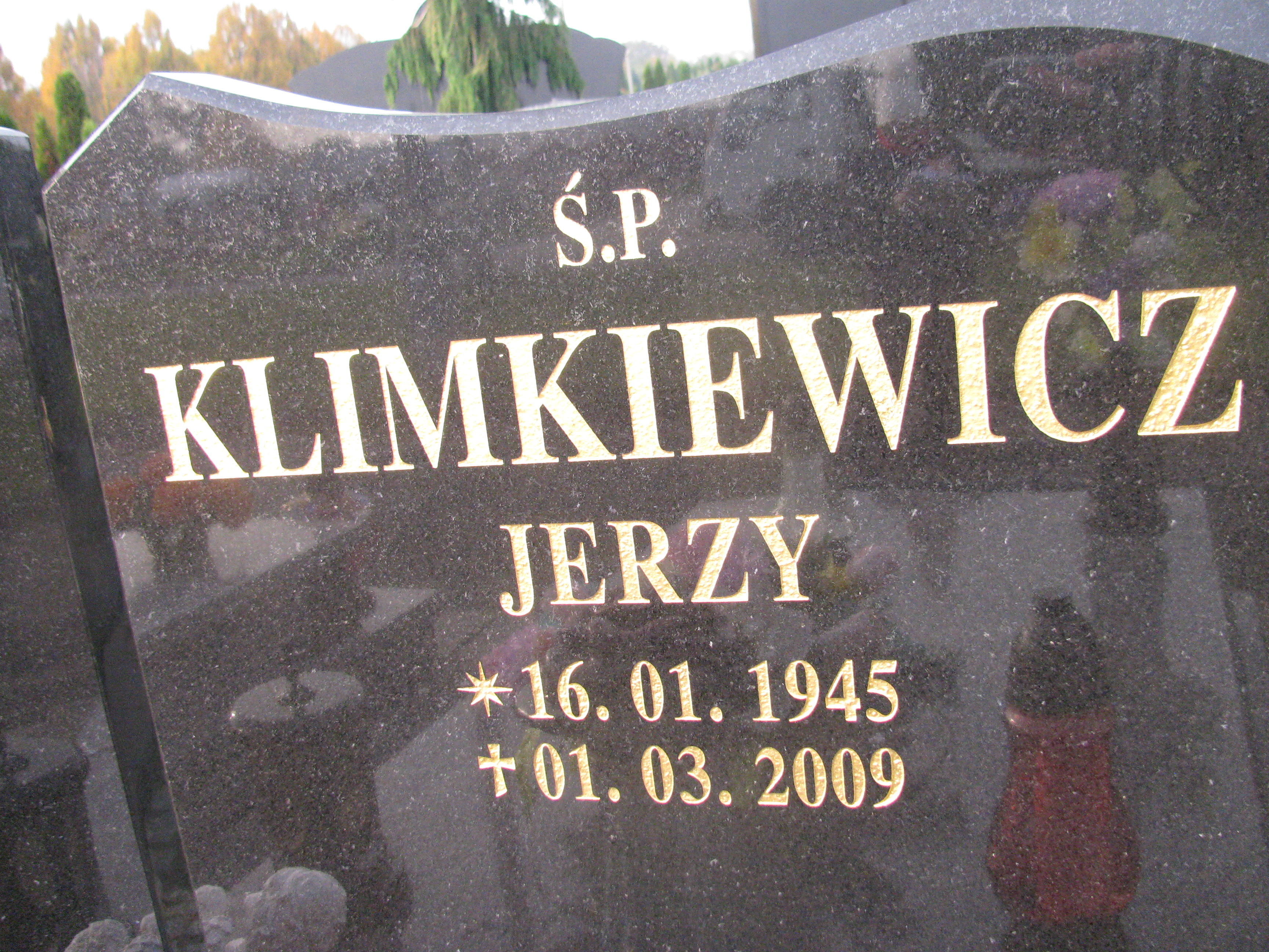 Jerzy Klimkiewicz 1945 Opole-Półwieś - Grobonet - Wyszukiwarka osób pochowanych