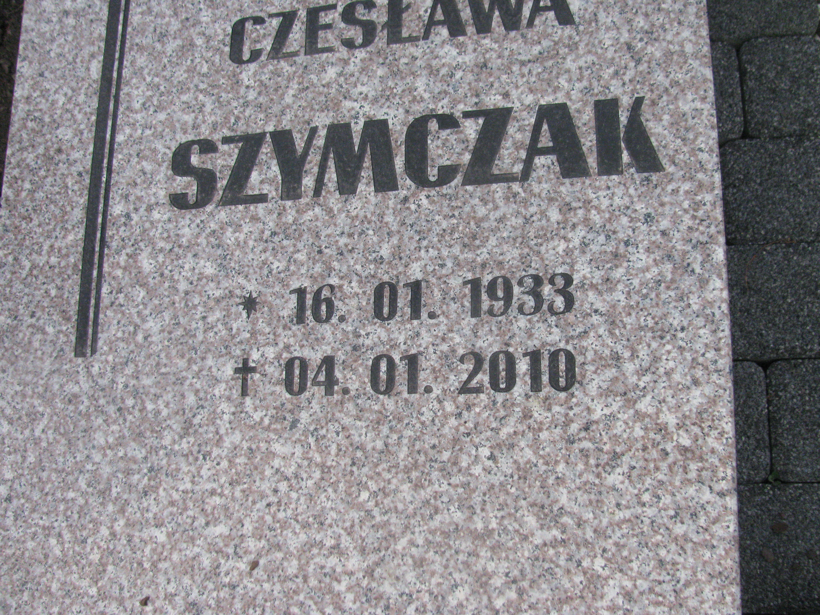 Czesława Szymczak 1933 Opole-Półwieś - Grobonet - Wyszukiwarka osób pochowanych