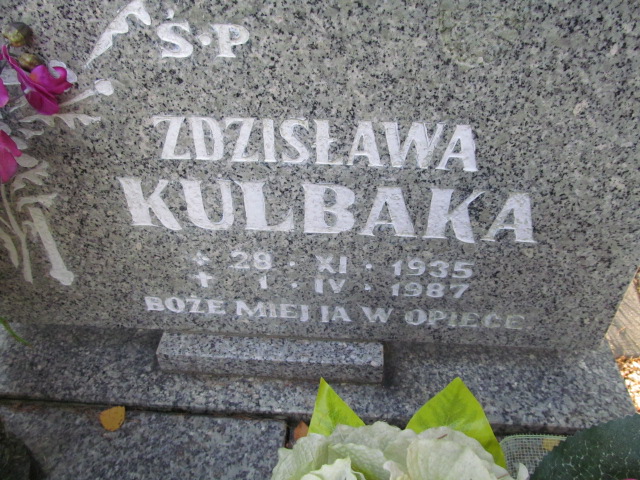 Zdzisława Kulbaka 1935 Opole-Półwieś - Grobonet - Wyszukiwarka osób pochowanych