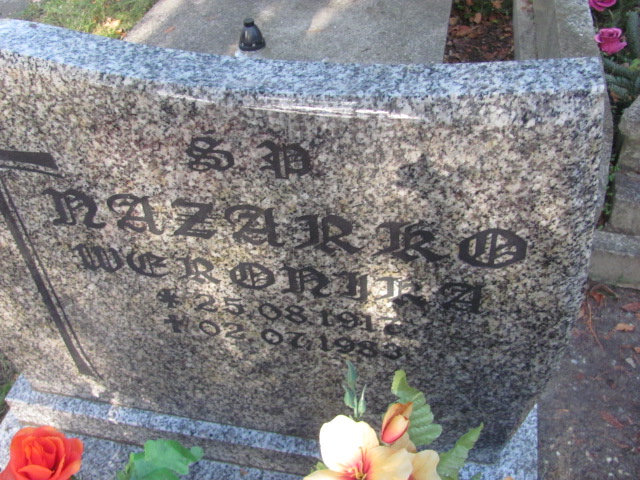 Weronika Nazarko 1917 Opole-Półwieś - Grobonet - Wyszukiwarka osób pochowanych