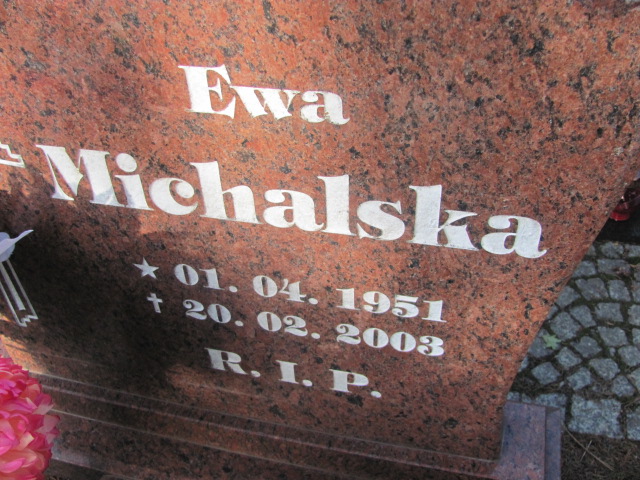 Ewa Michalska 1951 Opole-Półwieś - Grobonet - Wyszukiwarka osób pochowanych