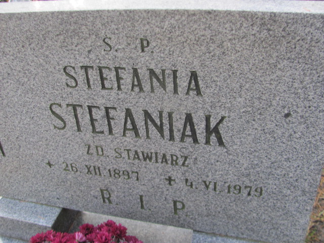 Stefania Stefaniak 1897 Opole-Półwieś - Grobonet - Wyszukiwarka osób pochowanych