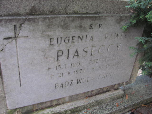 Eugenia Piasecka 1901 Opole-Półwieś - Grobonet - Wyszukiwarka osób pochowanych