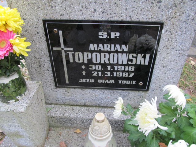 Marian Toporowski 1916 Opole-Półwieś - Grobonet - Wyszukiwarka osób pochowanych