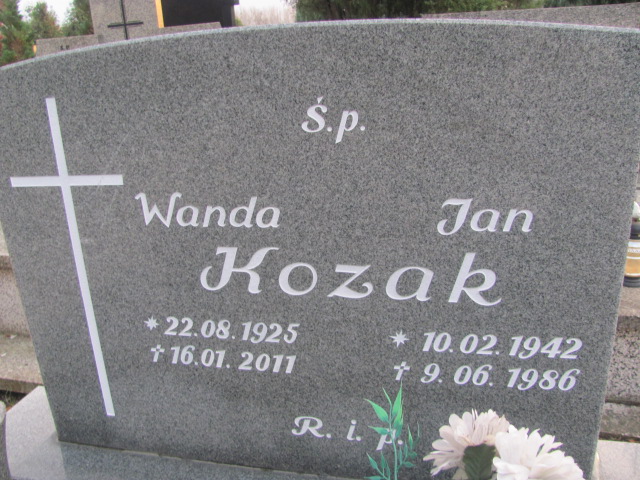 Wanda Kozak 1925 Opole-Półwieś - Grobonet - Wyszukiwarka osób pochowanych