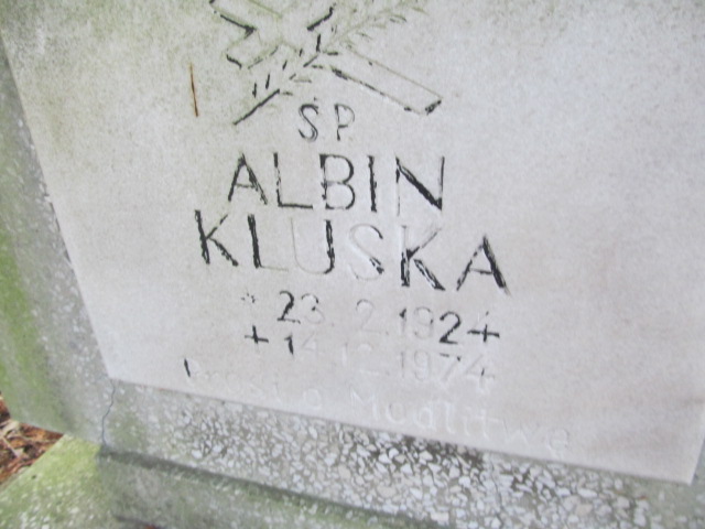 Albin Kluska 1924 Opole-Półwieś - Grobonet - Wyszukiwarka osób pochowanych