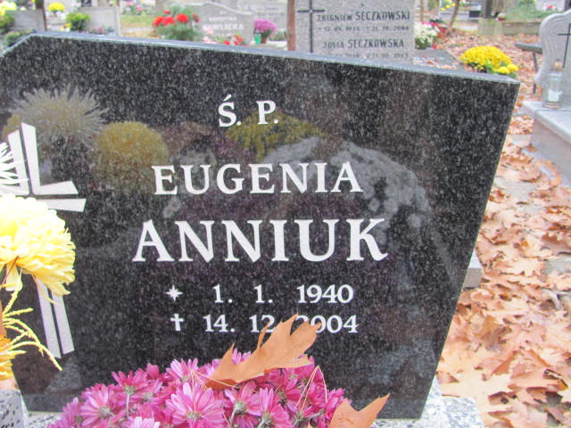 Eugenia Anniuk 1940 Opole-Półwieś - Grobonet - Wyszukiwarka osób pochowanych